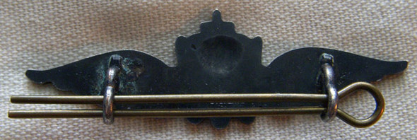 Rare WWII Royal Norwegian Air Force RNAF Pilot Hat Wing in Sterling Silver by Roden Bros Toronto