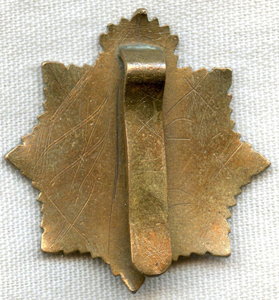 Scarce 1960's Guyana Defence Force Officer Hat Badge in Enameled Brass