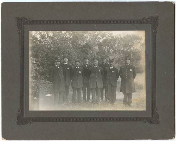 Great Old Circa 1900 Newport, Kentucky Police Department Cabinet Photo