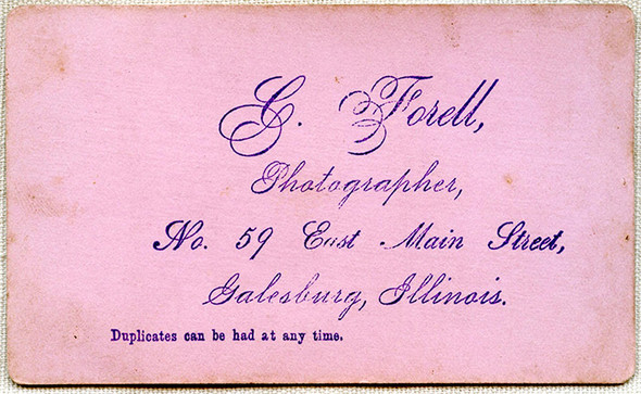 Great 1890's CDV of Galesburg, Illinois Police Officer Wearing Badge #30