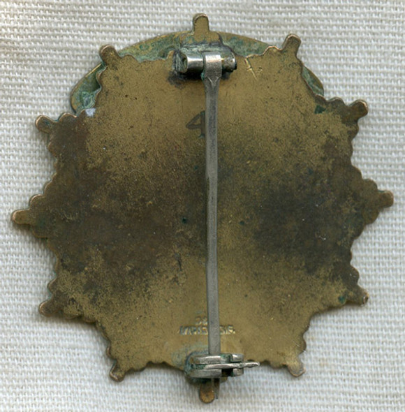 Beautiful 1910s-1920s New York State Supreme Court Appellate Div. 2nd Dept. Attendant Badge