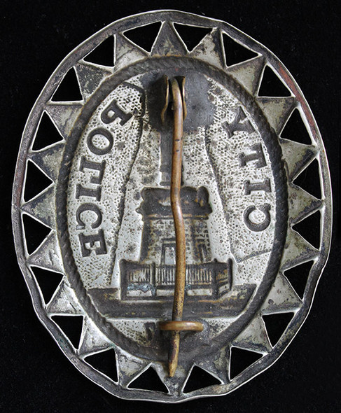1860's - 1870's Early Example of 3rd Issue Baltimore, Maryland Police Badge