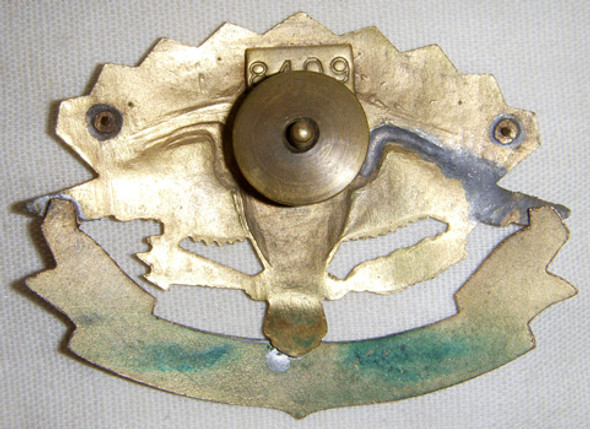 1950s US Customs Inspector Hat Badge Numbered on Reverse