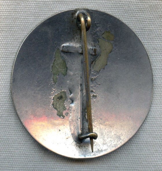 Rare & Large 1890s Brockton, Massachusetts Police Badge in Nickel-Plated Brass