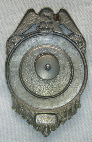 Large!!! Ca. 1930s-1940s Somerville, Massachusetts Auxiliary Police Hat Badge