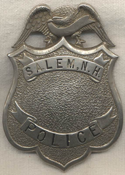 Large ca 1900s - 1910s Salem New Hampshire Police Badge
