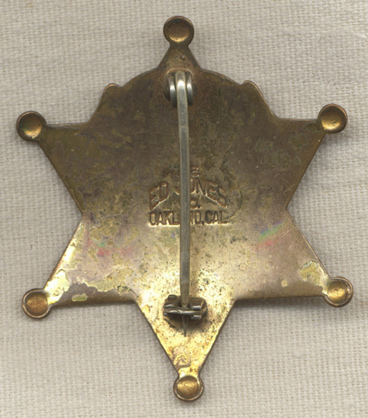 Early 1950's "Matron" Deputy Sheriff Badge from Contra Costa County California