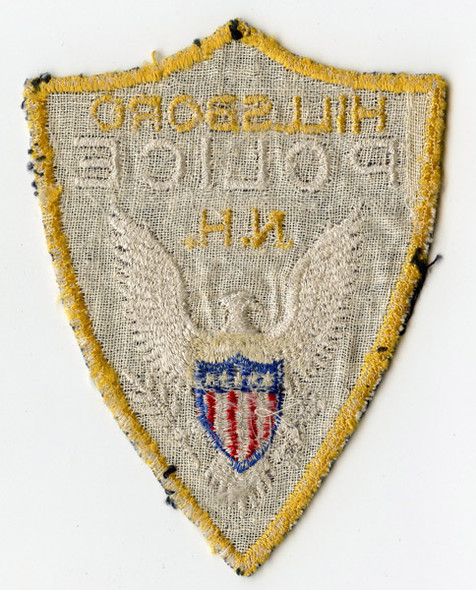 Circa 1960s Hillsboro, New Hampshire Police Patch