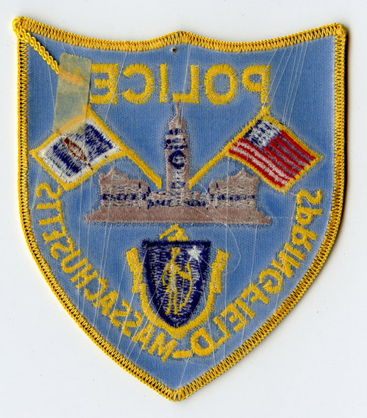 Circa 1970s Springfield, Massachusetts Police Department Patch