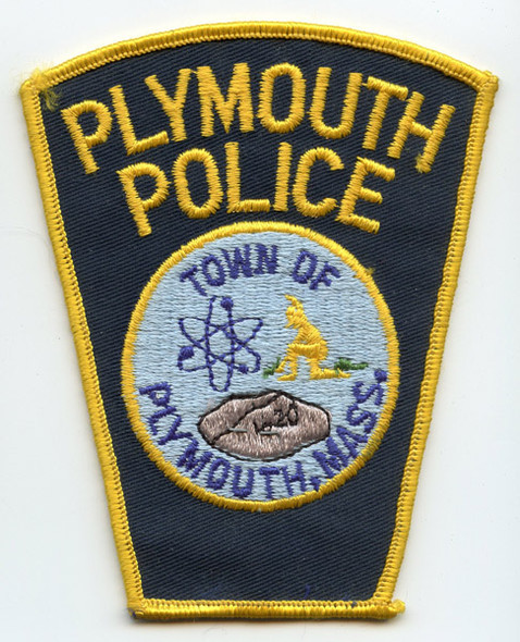 Circa 1970s Plymouth, Massachusetts Police Department Patch