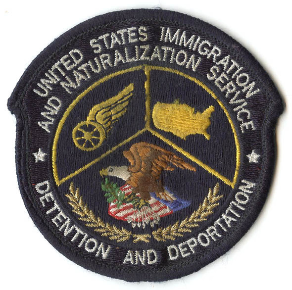 1980s US Immigration and Naturalization Service (INS) Detention & Deportation Patch