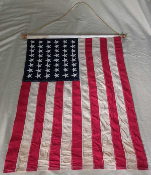 1940s Polling Station National Flag from City of Los Angeles in Original Tube