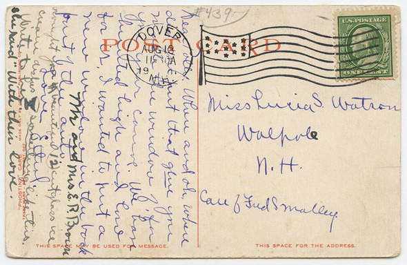 Circa 1907 Postcard of St. John's Church and Graveyard, Portsmouth, New Hampshire No Border