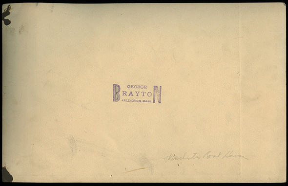 Wonderful Late 1930's Sepia Tone 7 x 11 Photo of the Winchester Boat Club (MA) Boat House