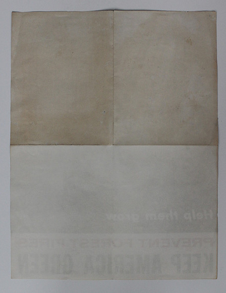 Nice 1950's "Prevent Forest Fires" "Keep America Green" Poster by American Forest Product Industries