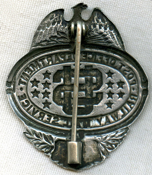 1910's US Post Office Dept. Railway Mail Service Clerk Badge #'d 41133