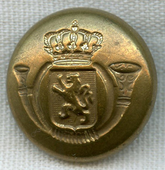 Ca 1900 Belgian Postal Service Uniform Button by J. F.