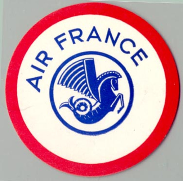 1950s Air France Baggage Label