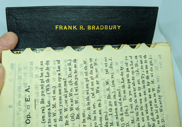 1933 Edition Masonic Secret Cypher Book from Maine