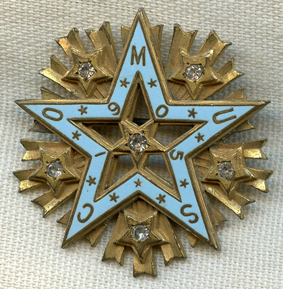 Extremely Rare 1905 Member Badge of Mystick Krewe of Comus - New Orleans Secret Mardi Gras Society