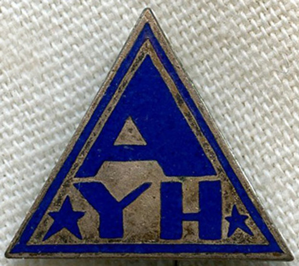 Vintage 1930s American Youth Hostels (AYH) Enameled Lapel Pin by Greenduck Co.