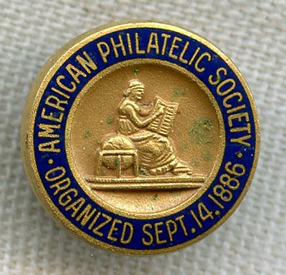 Vintage 1950s American Philatelic Society Member Lapel Pin