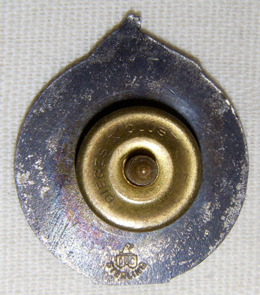 Beautiful Sterling 1910s-1920s Havana-American Jockey Club Member Badge by Dieges & Clust