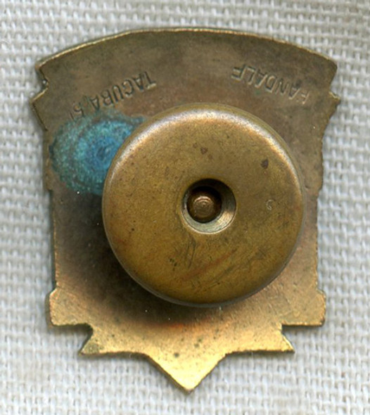 Wonderful 1910s Tobacco Sellers' Union of Juarez, Chihuahua Member Lapel Badge