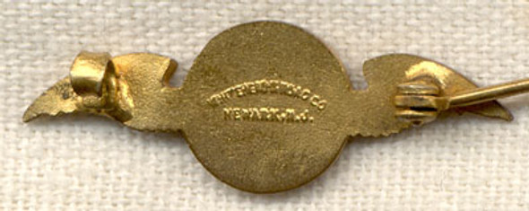 Extremely Rare Pre WWI Aero Club of America Pilot's Lapel Wing