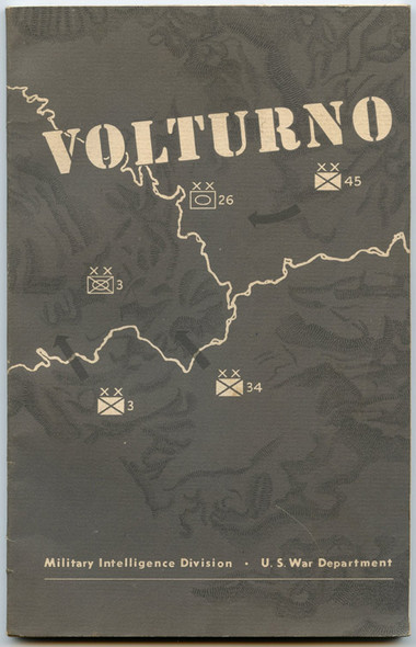 1945 "From the Volturno to the Winter Line" Military Intelligence Division 5th Army Book with Map