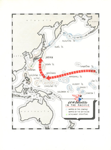 Rare WWII US Army 64th Engineer Topographic Battalion Operational Report Unit History 1945