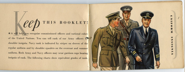 1943 US Army "Pocket Guide to Uniform Insignia" of Allied Countries