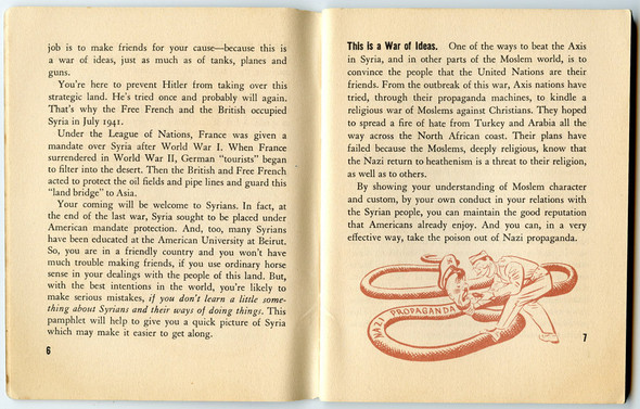 1943 United States Army & Navy "A Short Guide to Syria"