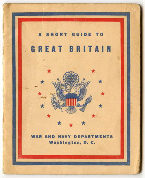 1944 United States Army & USN "A Short Guide to Great Britain" Well Used