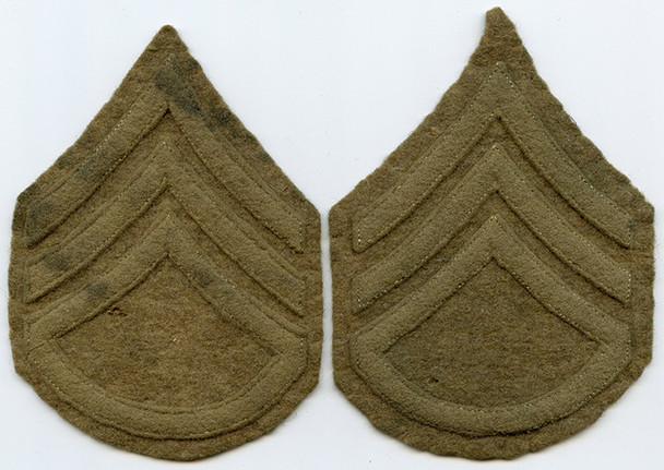 Scarce Pair WWI US Army Staff Sergeant Stripes. Removed from Uniform