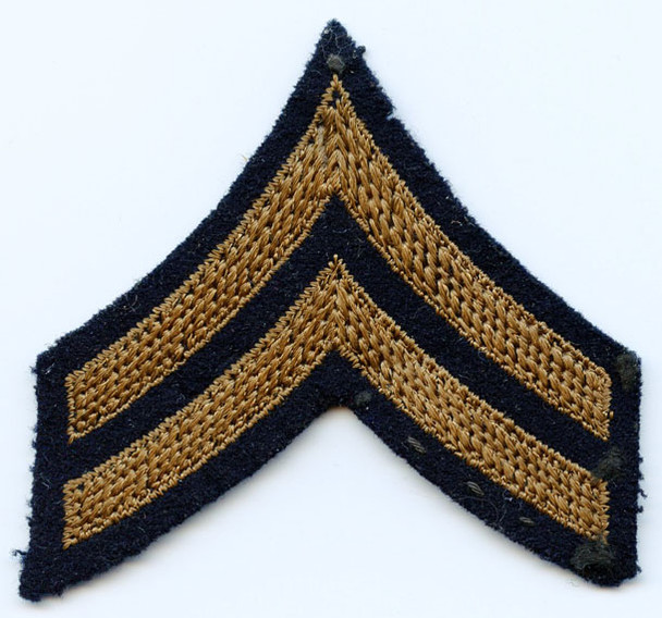 WWII Corporal Rank Stripes in Basketweave Stitch