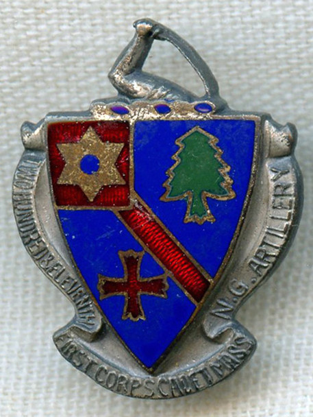 1920s US Army 211th Coast Artillery Regiment DI