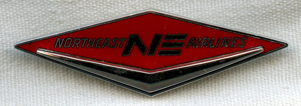1970s Northeast Airlines Hat Badge In Diamond Shape