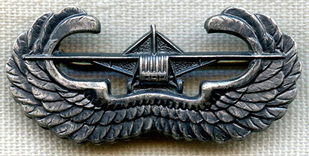 Minty, Textbook US Army Glider Troops Badge by JR Gaunt in Silver Plated Brass