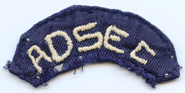 WWII Theater-Made Twill US Army Advance Sector (ADSEC) Arc