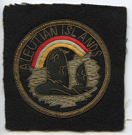Beautiful US Army Aleutian Islands Command, WWII Occupation Period. German-Made Shoulder Patch