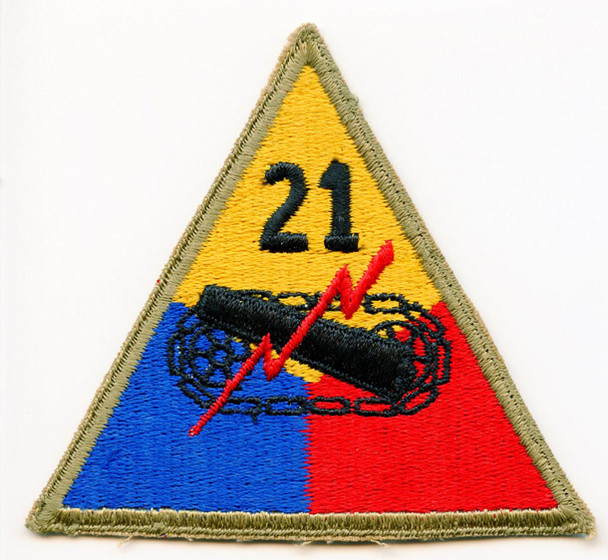WWII US Army 21st Armored Division Patch