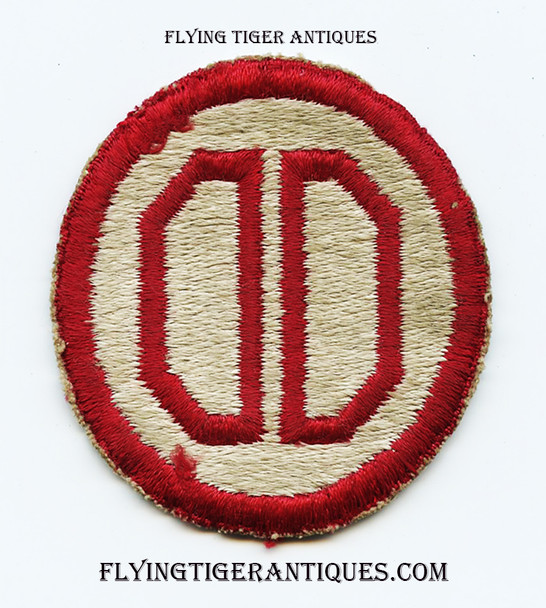 WWII Shoulder Patch for US Army 31st aka "Dixie" Division Removed from Uniform