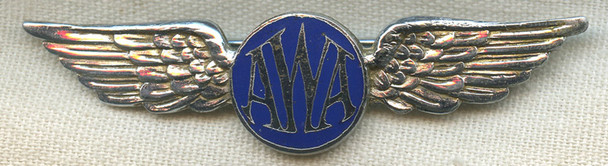 BEING RESEARCHED - Unidentified Numbered "AWA" Wing - NOT FOR SALE UNTIL IDENTIFIED