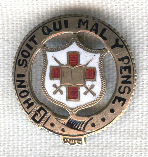BEING RESEARCHED Honi Soit Qui Mal Y Pense Pin Order of the Garter Related? NOT FOR SALE UNTIL IDed
