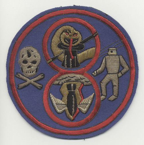 1954-1955 Fabulous Bullion Patch for US Navy CVG-8 USS Lake Champlain