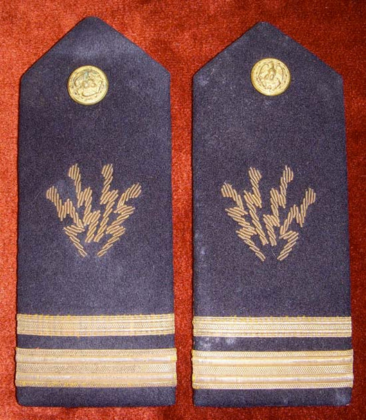 1930s US Navy Radio Officer Lt. J. G. Shoulder Boards Worn by Wally Johnson