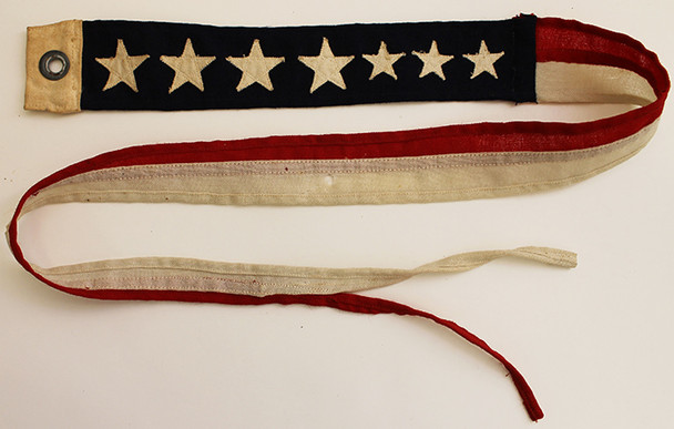 Nice WWII US Navy Commissioning Pennant or "Jack" Size 7. From Portsmouth, NH Area