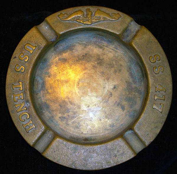 WWII USS Tench (SS-417) Ashtray