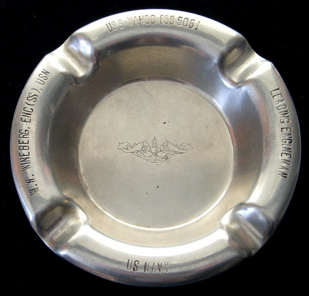 Korean War Era USS Wahoo (SS-565) Named Ashtray